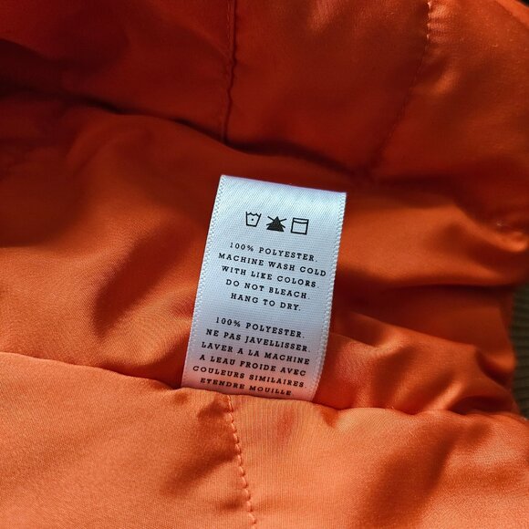 Fairplay "All Is Fair" Braeden Lightweight Bomber Jacket, L, Beige & Orange - Picture 7 of 8